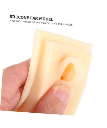 FOMIYES 1pair Silicone Ear Model Realistic Simulation Ear Teaching Model for Students and Professionals and Reusable for Hand-held Practice and Earring Displays - Buy Online on GoSupps.com