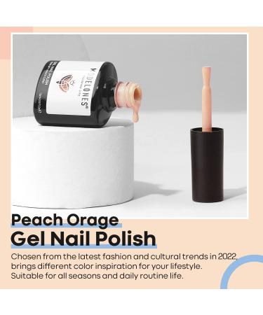 Modelones 15ml Gel Nail Polish - Soft Light Orange Pastel for Spring & Summer | Long-Lasting Shellac for UV/LED Lamps | Perfect for French Manicure - Buy Online on GoSupps.com