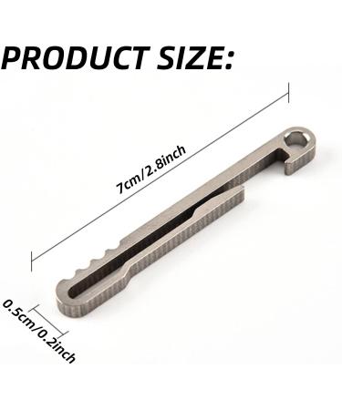 2Pcs Titanium EDC Keychain Bottle Openers | Multi-Functional Belt Clip for Camping & Home - Buy Online on GoSupps.com