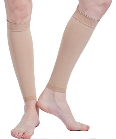 MDRCG Calf Bandage & Compression Stockings for Men & Women | Support Socks for Varicose Veins | Comfortable Footless Design in Skin Color - Buy Online on GoSupps.com