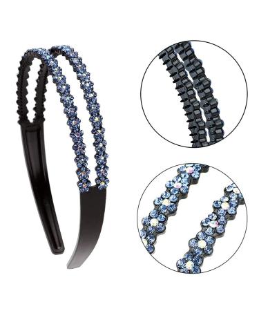 Elegant Rhinestone Hair Accessories Set - Non-Slip Headbands & Slippery Hair Ripes for Women - Buy Online on GoSupps.com