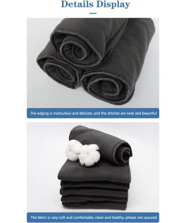 5-Layer Bamboo Microfiber Adult Diaper Insert - Reusable & Washable Nappy Liner for Elderly Men & Women - Super Absorbent & Skin-Friendly - 20x60cm - Buy Online on GoSupps.com