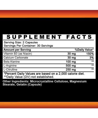 Angry Supplements Monster Test - Nitric Oxide Booster Capsules for Extreme Workouts & Quick Recovery | 60 ct - Buy Online on GoSupps.com