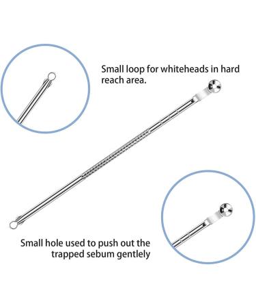 Blackhead Remover Tool Kit with Facial Cleansing Brush 3 Pieces Comedone Extractor Tool Blemish Whitehead Removal Acne Needle Pimple Spot Popper with Cleansing Blackhead Brush - Buy Online on GoSupps.com