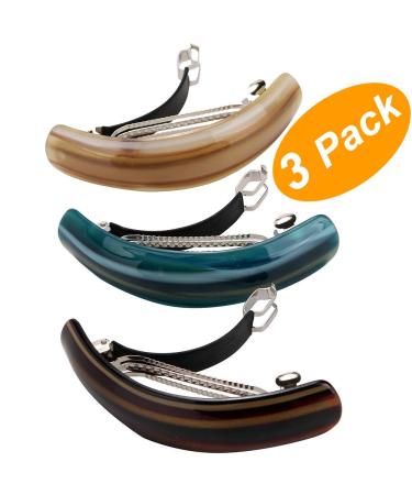 LONEEDY Large Classic Hair Clips for Women - Beautiful Exquisite Designs in Mixed Colors | Perfect for All Occasions - Buy Online on GoSupps.com