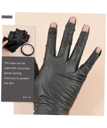 minkissy 1 Set Led Dry Gloves Nail Art Accessory Uv Manicures Gloves Shield Gloves Guantes Uv Gloves Nail Gloves Nail Striping Tapes Nail Art Supplies Anti Gloves Accessories Anti-black Pvc - Buy Online on GoSupps.com