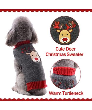 Buy Abrrlo Christmas Dog Sweater | Winter Pet Knit Fashion | Warm & Stylish Holiday Gift for Small Dogs - Buy Online on GoSupps.com