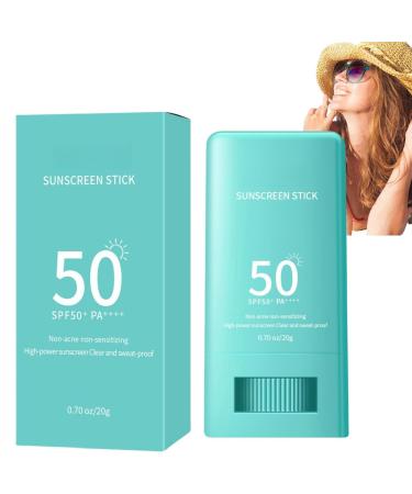 Spf50 Moisturiser Sunscreen Stick Sun Cream Stick Korean Sunscreen SPF 50+ Suncream Factor 50 Sunscreen Stick Efficiency Sunscreen to Uva/Uvb Protection Waterproof & Non-Greasy Waterproof Sunscreen