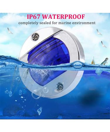 Boaton Boat LED Night Fishing & Courtesy Deck Lights Marine Interior & Yacht Lights for Pontoon, Bass Boat & Yacht (Blue) - Buy Online on GoSupps.com