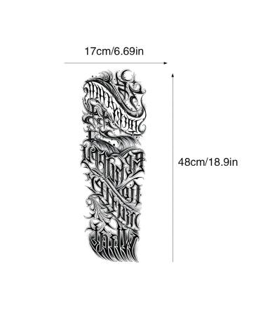 GFHIH Christmas Full Arm Temporary Tattoos for Men and Women - Waterproof & Realistic Sleeve Designs - Long Lasting Holiday Gift - 12 Sheets (L19xW7) - Buy Online on GoSupps.com