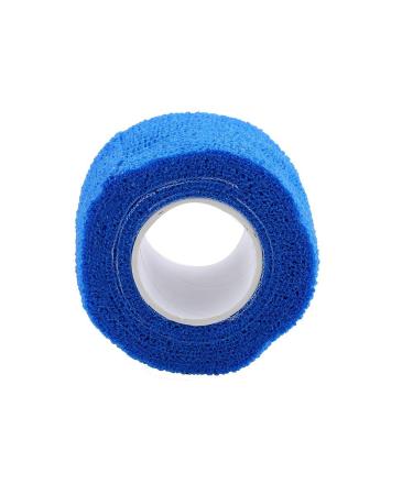 Waterproof Self Adhesive Bandage Tape Elastic Breathable Easy to Tear Sports Care Adjustable Tightness (Blue)