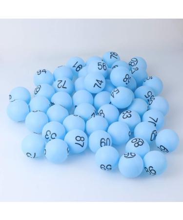 Toyvian 100pcs Numbered Balls 1-100 for DIY Bingo Game & Entertainment - Blue - Buy Online on GoSupps.com