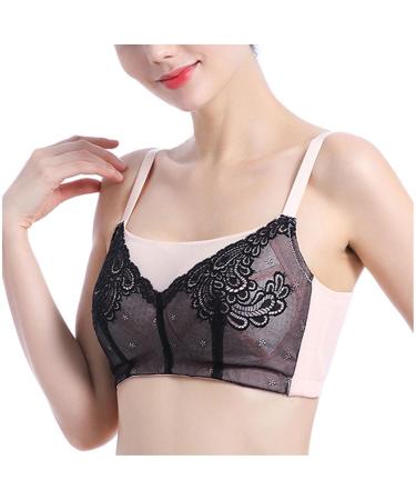 XWSM Post-OP-BH with bags underwear mastectomy bras Bit holder cable-free supporting breasts Bangeau-hose top for every day (color: pink size: 38/85c)