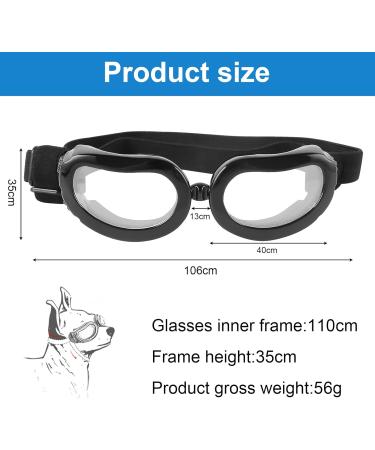 Small Dog Glasses - Adjustable UV Protection Sunglasses for Puppies & Cats | Windproof & Snow-Safe with Flexible Straps - Buy Online on GoSupps.com
