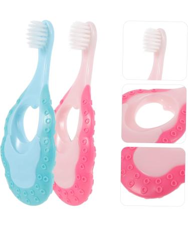 Gatuida 4-Piece Travel Baby Toothbrush Set - Child-Friendly Durable Plastic Toothbrushes for Toddlers & Kids Accessories - Buy Online on GoSupps.com