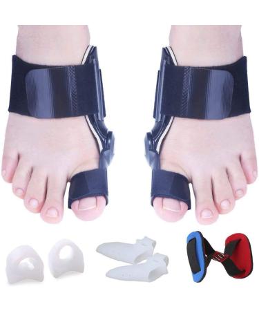 Bunion Corrector Relief Protector Kit Bunion Splints Toe Separator Spacers Hammer Toe Straightener Bunion Brace Cushion Pad for Hallux Valgus Big Toe Joint Day& Night Support for Men Women