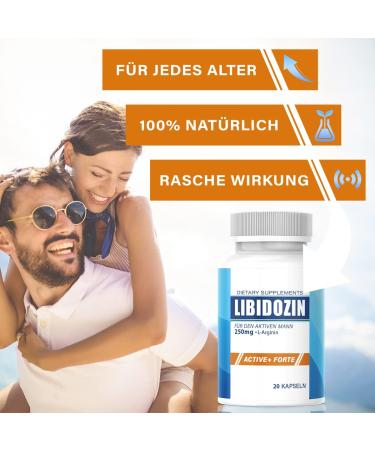 Buy LIBIDOZIN Extra Strong Capsules - Fast-Acting Male Booster with L-Arginine & Zinc - International Shipping Available - Buy Online on GoSupps.com