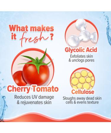 Aqualogica Detan+ Face & Body Scurb with Cherry Tomato | Unisex Formula Suits All Skin Types | 1.76 Oz/50g - Buy Online on GoSupps.com