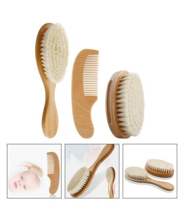 KALLORY Goat Healthcare Soft Hair Wood Bristles Comb - Children's Body Care Kit for Exfoliating and Massage - Buy Online on GoSupps.com