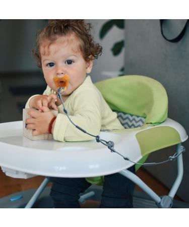 CLdy Baby Toy Pacifier Chain & Silicone Cup Catcher - BPA-Free Stroller Accessories | 4-Pack in Gray Camel Green & Blue - Buy Online on GoSupps.com