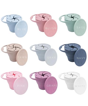 BapronBaby Silicone Collapsible Snack Cup (Navy) - 100% Food Grade Silicone - BPA  Phthalate  and Latex Free - Dishwasher Safe - 6 Months+ - Buy Online on GoSupps.com