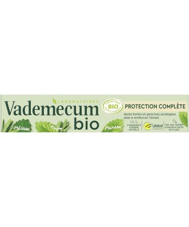 Vademecum - Organic Toothpaste - Complete Protection - Strong Teeth and Gums - Natural Extracts of Organic Green Tea - Mint - 75 ml Tube - Pack of 2 - Buy Online on GoSupps.com
