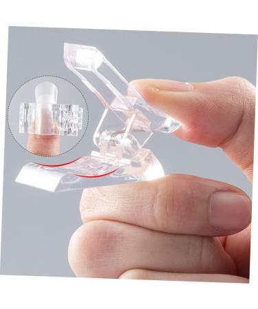 POPETPOP 1 Set nail extension set Fake Nails fake nail tips picker nail extension forms nail molds manicure DIY nail art tool fake acrylic nails nail kits pedicure brush plastic crystal 17.8x1.2cm As Shown - Buy Online on GoSupps.com