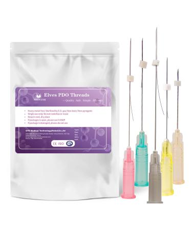 elves PDO Threads for Face Lift for whole body Lifting 29G 25mm/ PDO Mono Threads Smooth Type with Sharp Tip / 100pcs mono 29g 25mm