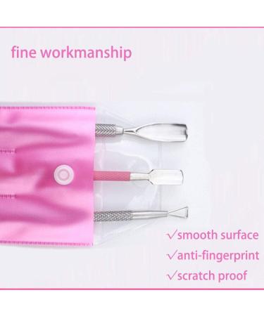 Cuticle Pusher and Gel Nail Polish Remover Set Stainless Steel Cuticle Remover Durable Pedicure Manicure Tools - Buy Online on GoSupps.com