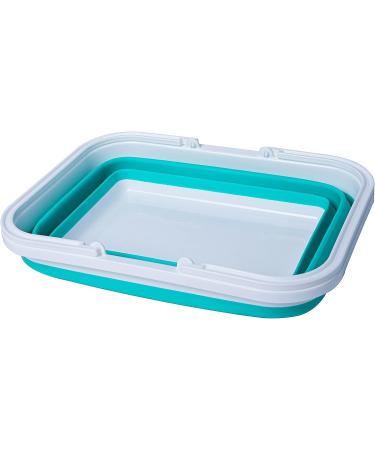 AUTODECO 2 Pack Collapsible Sink - 2.37 Gal / 9L Foldable Wash Basin for Camping, Hiking, and Home - Gray/Blue/Green - With Handle Towel - Blue and Blue - Buy Online on GoSupps.com