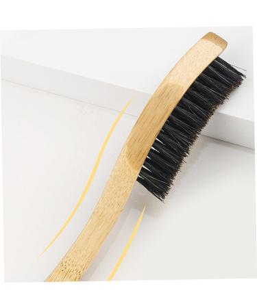 Buy Hemoton 1 Set Hair Dust Brush & Wooden Comb - Men's Beard Grooming & Hairdressing Tool - Ideal Barber Brush for Perfect Beard Care - Buy Online on GoSupps.com