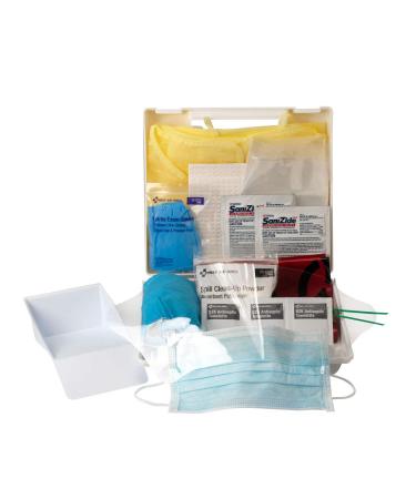 FIRST AID ONLY 23 Piece Bloodborne Pathogen/Bodily Fluid Spill Clean Up Kit (214-U/FAO) 23 Pieces Plastic