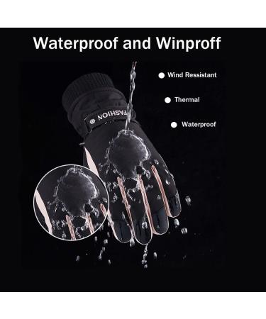 Ottsas Women's Pink Touchscreen Ski Gloves - Waterproof & Windproof - Buy Online on GoSupps.com