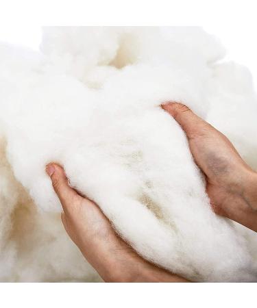 Bright Creations Wool Batting for Crafts and Pillows - 16oz Natural White Stuffing for Stuffed Animals and Cushions - Buy Online on GoSupps.com