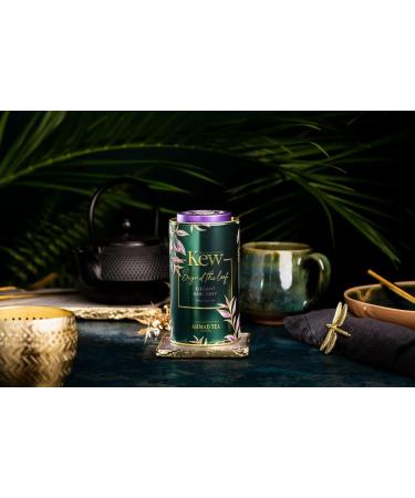 Ahmad Tea & KEW Gardens Elegant Earl Grey Caddy | Black Tea - 100g Loose Leaf Tea - Buy Online on GoSupps.com