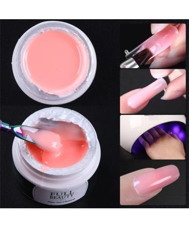 15ml Clear Builder Nail Gel | Long-Lasting Nail Extension Gel for Salon Technicians and DIY Design in Light Pink - Buy Online on GoSupps.com