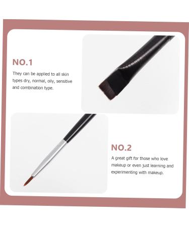 VINTORKY 6pcs Eyeliner Makeup Brush Cosmetic Brush Professional Makeup Brushes Rayon Wooden Handle Black - Buy Online on GoSupps.com