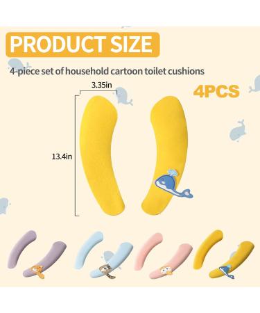 4 Pairs Toilet Seat Cover Cushion Toilet Seat Cover Warm Toilet Seat Cover Pads Warm Toilet Seat Covers Toilet Seat Mat Washable Bathroom Warmerwith Self-Adhesive Tape(B) - Buy Online on GoSupps.com