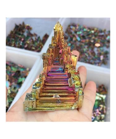 Natural Crystal Rough 1pc Random Shape Natural Quartz Crystals Pyramids Bismuth Ore Quartz Stone Raw Crystals Collection Ornaments Crafts (Size : About 20g)