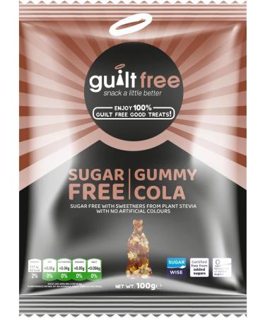 GUILTFREE Sugar Free Sweets 5x100g Healthy Diabetic Sweets Gift Hamper Set Box Friendly Hard Candy Gummies Cola Bottles Gluten Free Variety Pack - Buy Online on GoSupps.com