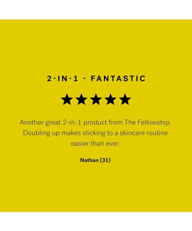 The Fellowship's 2 in 1 Cleansing Face Scrub & Mask - Combats Dull Skin Blackheads and Ingrown Hairs - Natural & Vegan - High Performance Men's Grooming - Made In England - 100ml - Buy Online on GoSupps.com