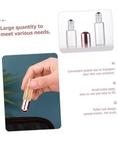 FRCOLOR 30 Pcs Essential Oil & Perfume Sample Bottles - Travel Size Vintage Glass Rollers & Clear Cosmetic Bottles for Perfume & Shampoo - Buy Online on GoSupps.com