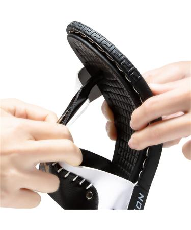 Bunion Correction Flip Flops | Orthopedic Big Toe Bone Sandals - Black - Buy Online on GoSupps.com