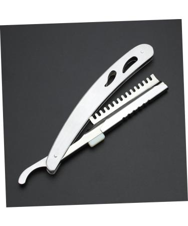 Beaupretty Foldable Razor Holder - Stainless Steel Manual Barber Razor Stand | Rustproof Metal Razor Bracket for Hairdressers - Buy Online on GoSupps.com