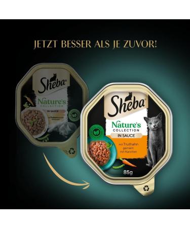 Sheba Nature's Collection Wet Cat Food in Sauce - Turkey 22 x 85g - Finest Quality for Your Cat - Buy Online on GoSupps.com