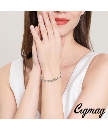 Cigmag Lymphatic Drainage Copper Bracelet for Women | 99% Pure Copper Magnetic Bracelet with Ultra Strength Magnet | Adjustable Brazaletes Cuff Bangle | Grape Tricolour | 2 Magnets - Buy Online on GoSupps.com