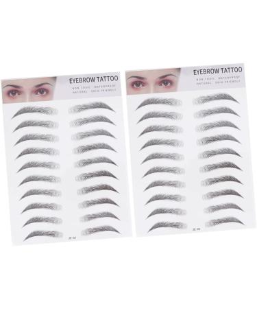 Beavorty 6 Pcs 3d Eyebrow Stickers Makeup Tools Makeup Stickers Eyebrow Stencils Cosmetic Bag Miss Make up - Buy Online on GoSupps.com