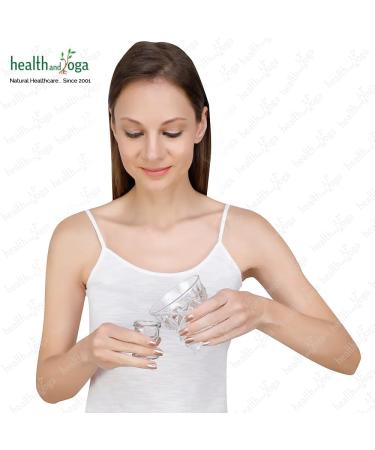 ChillEyes Transparent Glass Eye Wash Cup - Effective Eye Rinse and Cleansing Eco-friendly Non-Reactive Safe and Comfortable (Set of 2) - Buy Online on GoSupps.com