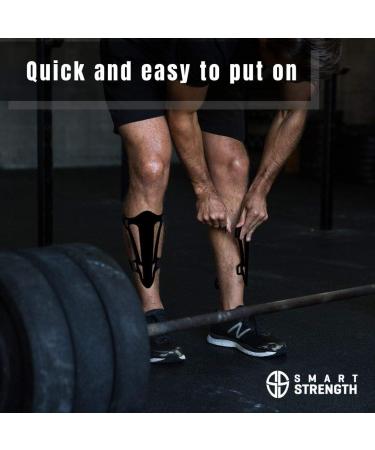Ultimate Workout Protection: Deadlift & Box Jump Shin Guards - Pair of 2 | CrossFit, Weightlifting, Powerlifting | Smart Shin Shields for Jumps - 2.5mm Hard Plastic - Buy Online on GoSupps.com