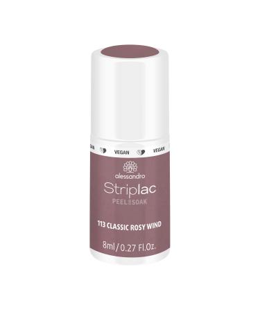 Alessandro Striplac UV nail polish Classic Rosy Wind-gentle and long-lasting-easy distance thanks to peel-off technology-vegan and animal test-free-8 ml